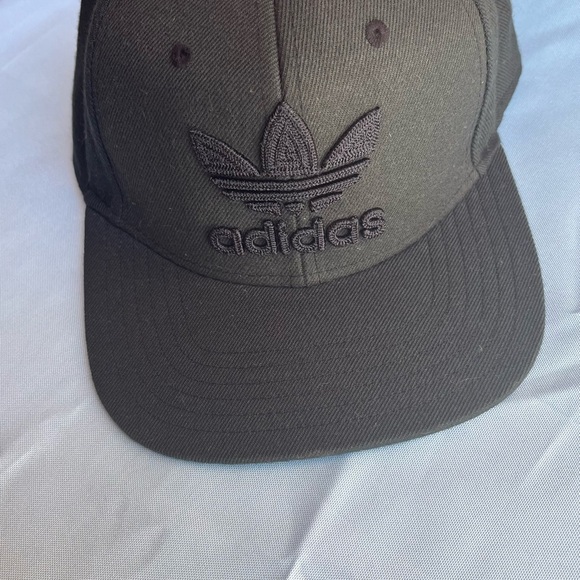 Adidas Men's Black Trefoil Cap - Picture 1 of 6